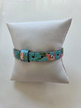 Tropical Leather Wrap Bracelet